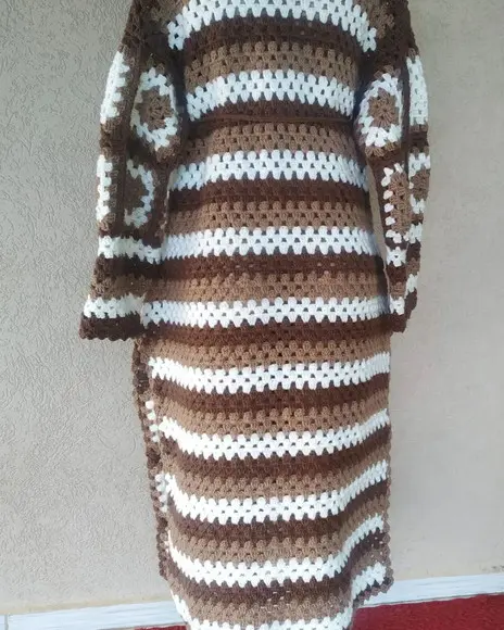 Casaco / Cardigan De Crochê