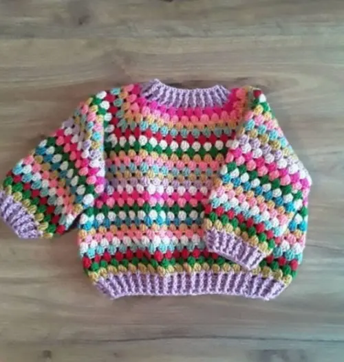 Casaco Infantil de Crochê