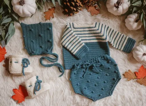Conjunto de Crochê para Bebê