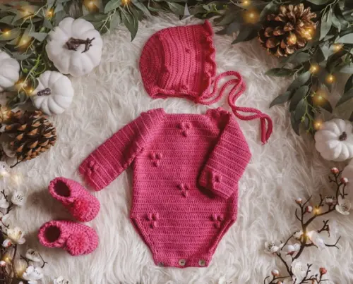 Conjunto de crochê bebê