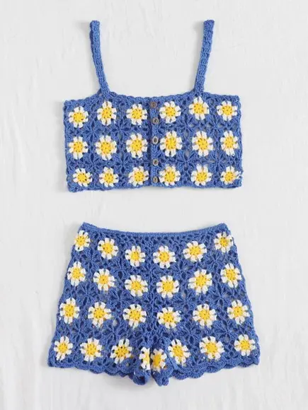 Conjunto em crochê