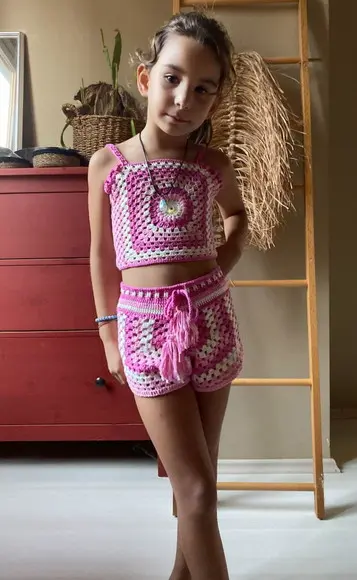 Conjunto Infantil em Crochê
