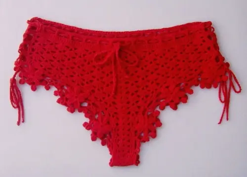 Conjunto moda praia em crochê