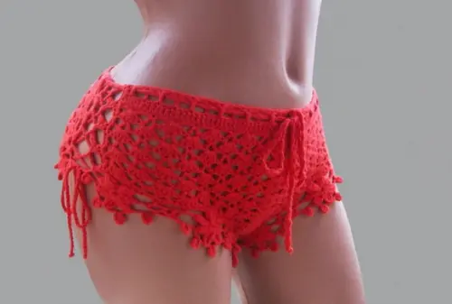 Conjunto moda praia em crochê