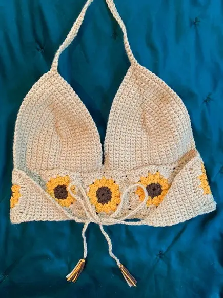 Cropped de crochê