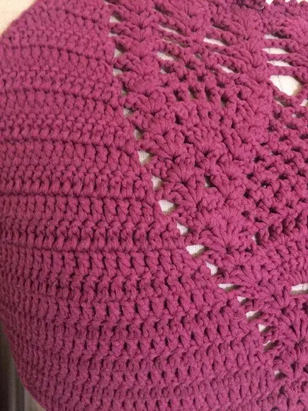 Cropped de crochê
