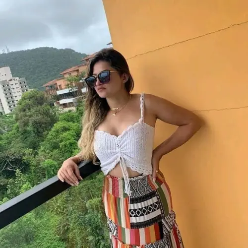 Cropped de crochê Liz