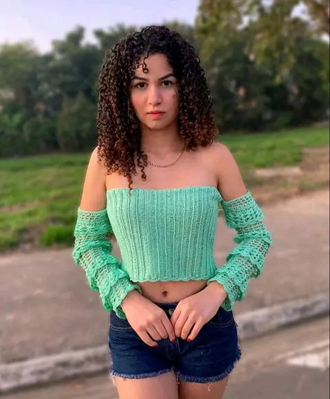 Cropped de crochê jasmim