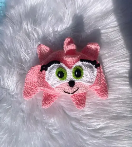 Fantasia Amy Rose sonic em Crochê