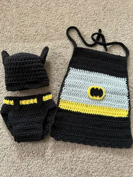 Fantasia Batman em Crochê