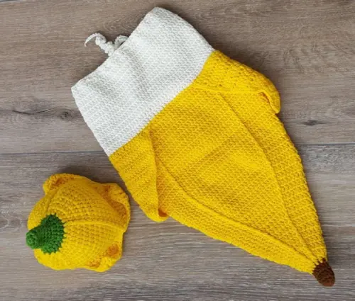 Fantasia Banana em Crochê