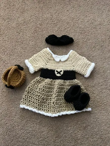 Fantasia Briar Rose em Crochê