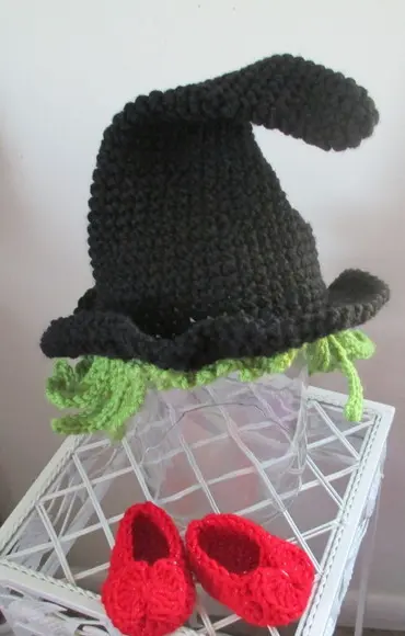 Fantasia Bruxa Má Elphaba em Crochê