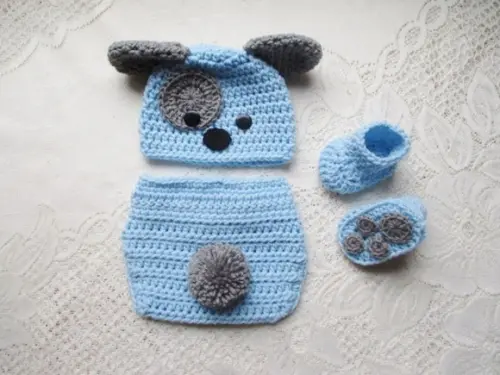 Fantasia Cachorrinho em Croche