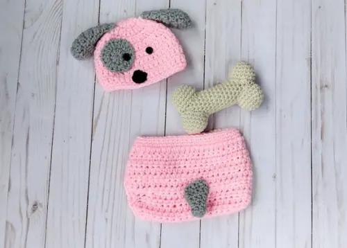 Fantasia Cachorrinho em Crochê