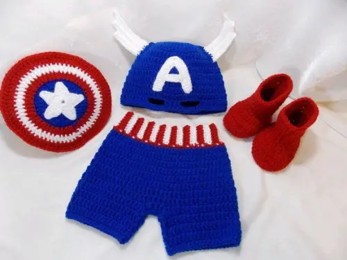 Fantasia capitão América bebe
