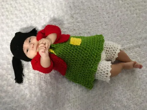 Fantasia Chiquinha em Crochê
