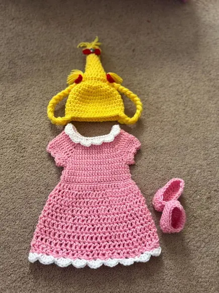 Fantasia Cindy Lou Who em Crochê