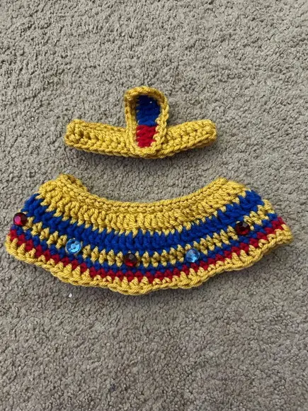 Fantasia Cleópatra em Crochê