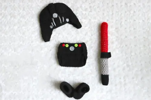 Fantasia Darth Vader Personagem Star Warsem Crochê