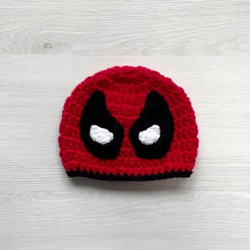 Fantasia Deadpool em Crochê