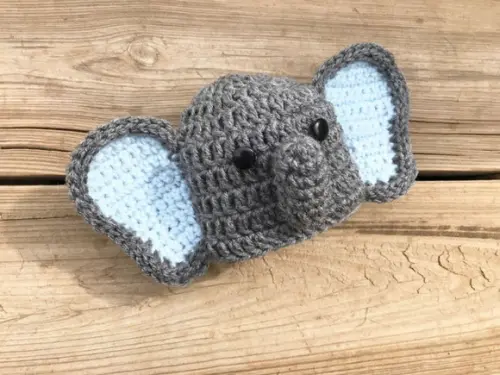Fantasia Elefante Menina em Crochê
