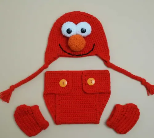Fantasia Elmo (vila Sésamo) para Bebê - Conforto e Fofura em