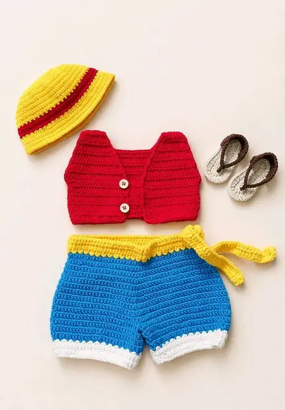 Fantasia em Crochê Luffy ( One Piece)