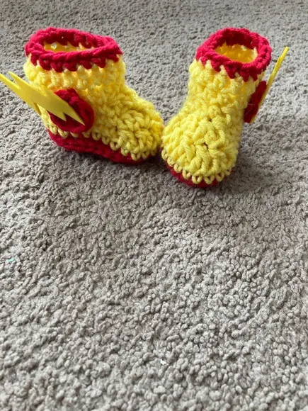 Fantasia Flash Super Heroi da Marvel em Crochê