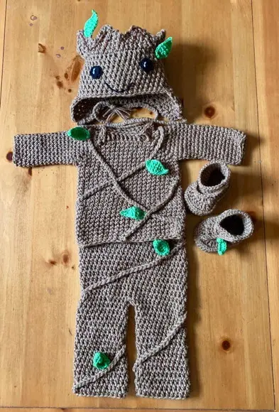 Fantasia Groot em Crochê