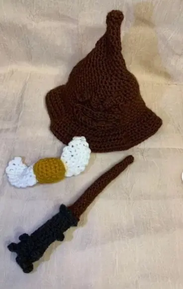 Fantasia Harry Potter em Crochê Ensaio Fotográfico Newborn