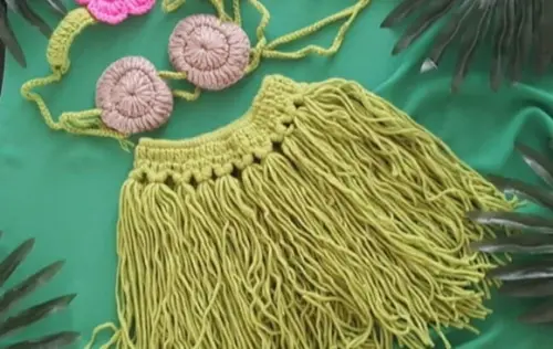 Fantasia Havaiana em Crochê