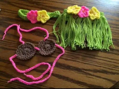 Fantasia Havaiana para Bebê Ensaio Fotográfico