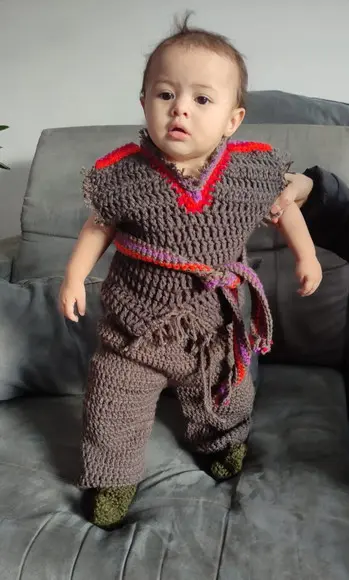 Fantasia Kristoff em Crochê