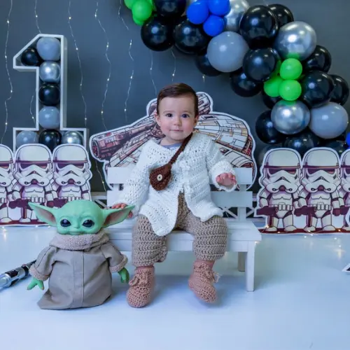 Fantasia Luke Skywalker em Crochê Ensaio Fotográfico