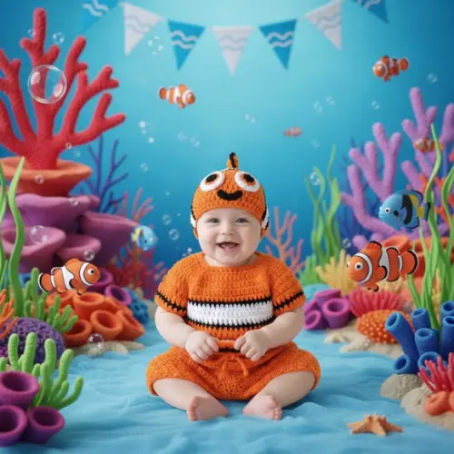 Fantasia Nemo em Crochê