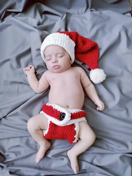 Fantasia Papai Noel em Crochê