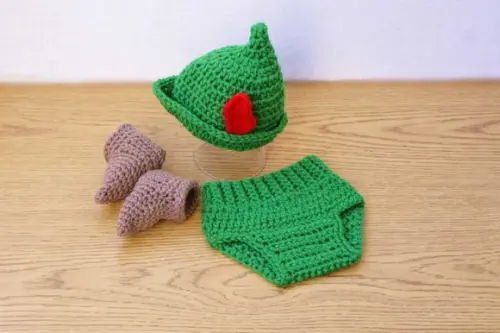 Fantasia Peter Pan em Crochê
