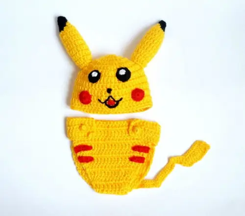 Fantasia Pikatchu em Crochê
