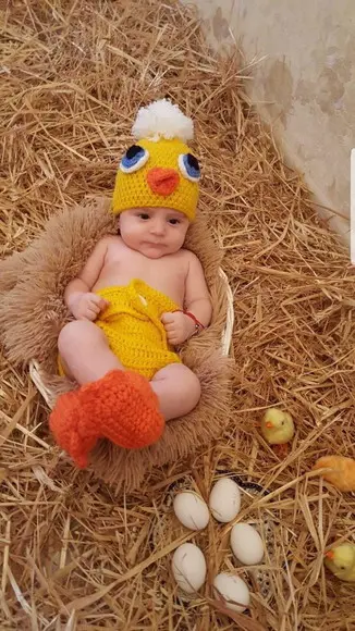Fantasia Pintinho em Crochê