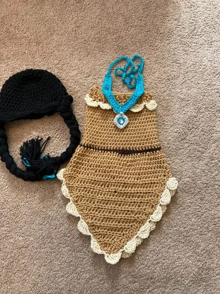 Fantasia Pocahontas Crochê