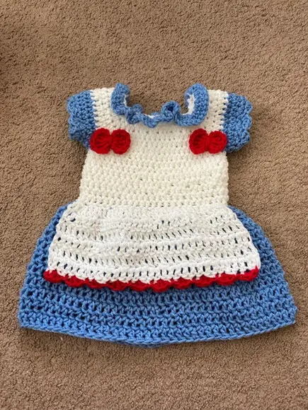 Fantasia Raggedy Ann em Crochê