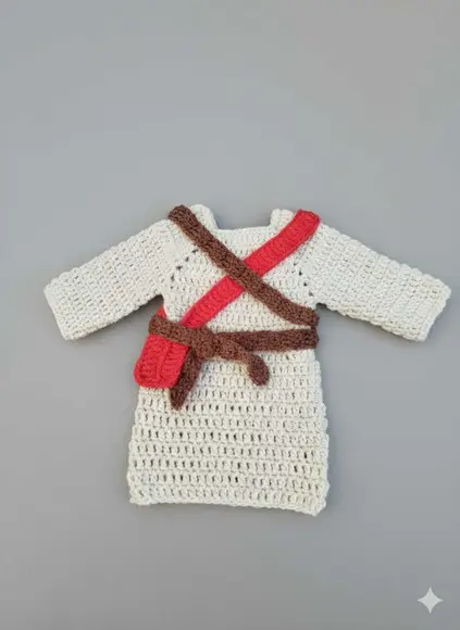 Fantasia Rei Davi Infantil Kit Completo Artesanal