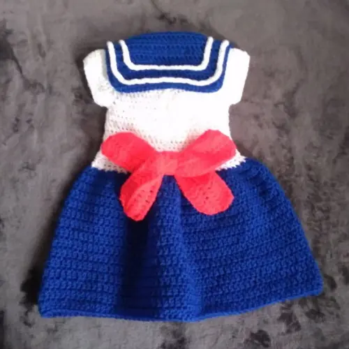 Fantasia Sailor Moon a Navegante da Lua em Crochê