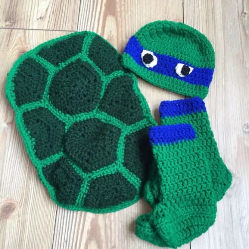 Fantasia Tartaruga Ninja em Crochê