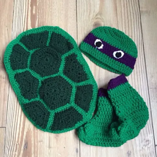 Fantasia Tartaruga Ninja em Crochê