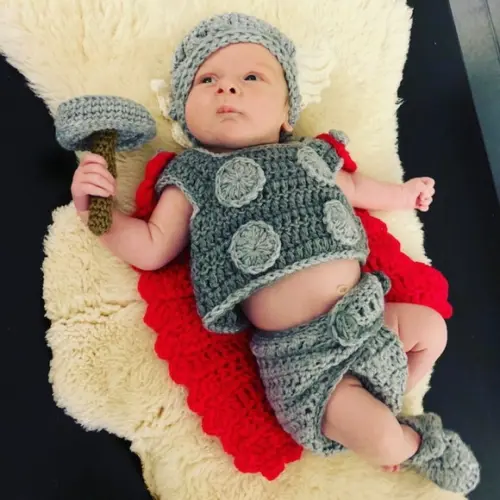 Fantasia Thor em Crochê deuses do Trovão*