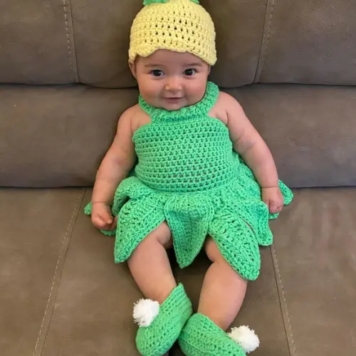 Fantasia Tinkerbell em Crochê "sininho"