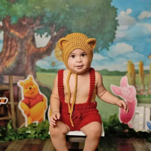 Fantasia Ursinho Pooh em Crochê