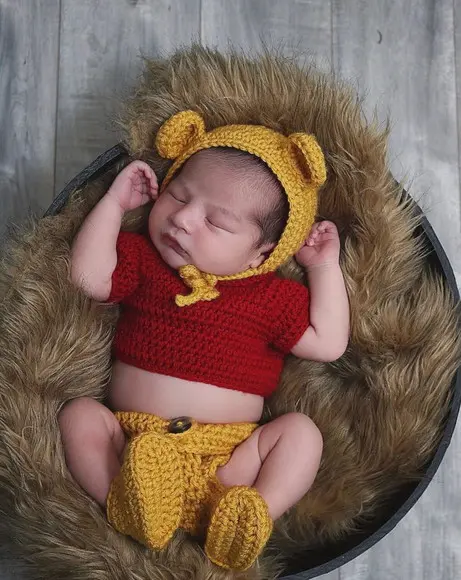 Fantasia Urso Pooh em Crochê